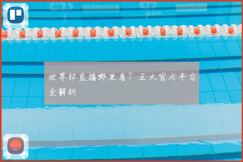 世界杯直播哪里看？五大官方平台全解析